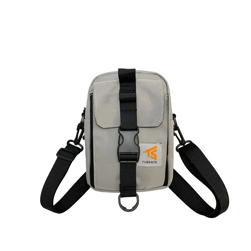 Square Polyester Mini Crossbody Bag in Three Colors Gray color SKU reference