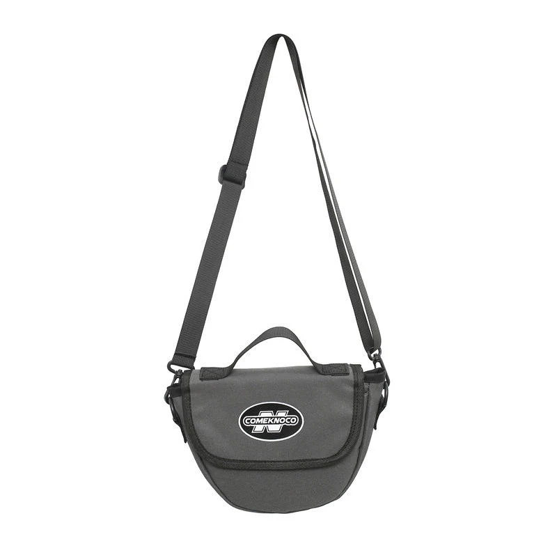Polyester Vintage Letter-Detail Mini Crossbody Bag Gray color SKU reference