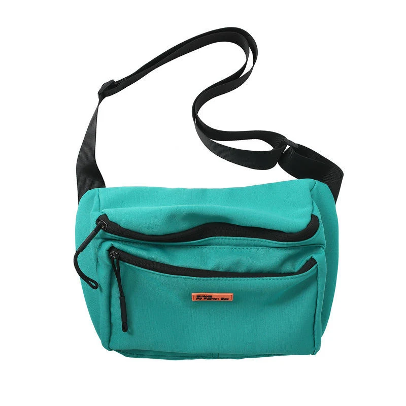 Nylon Multifunctional Sports Chest and Waist Bag Green color SKU reference