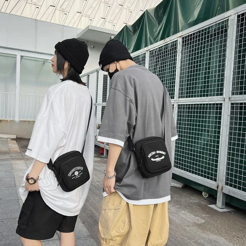 Compact Polyester Crossbody Bag in Black product reference image