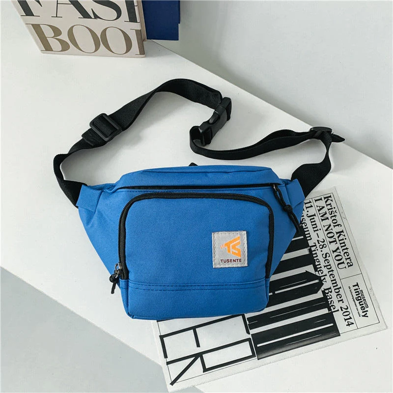 Polyester Sports Chest and Crossbody Bag Sky Blue color SKU reference