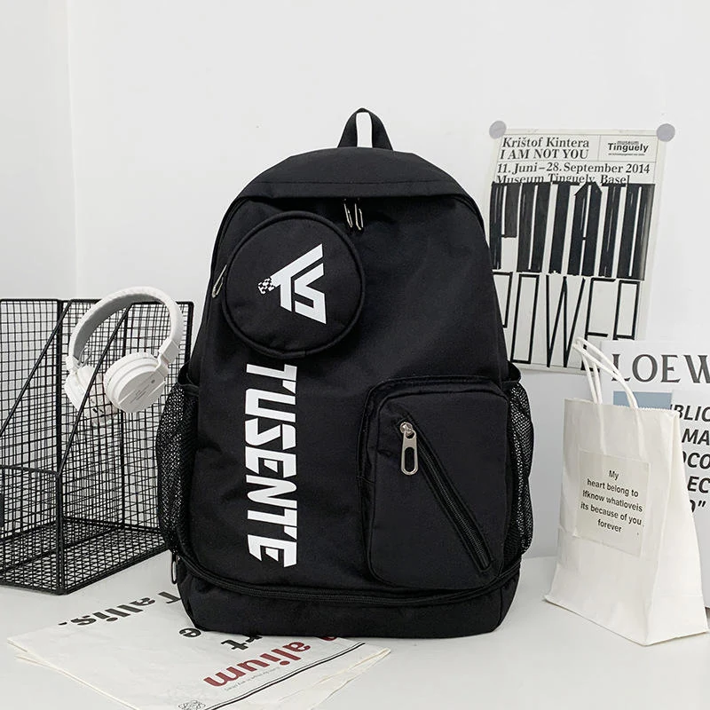 Large-Capacity Oxford Travel Backpack Black color SKU reference