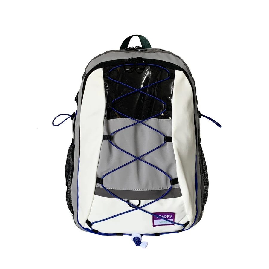 Transparent PVC Student and Travel Backpack Sky Blue color SKU reference