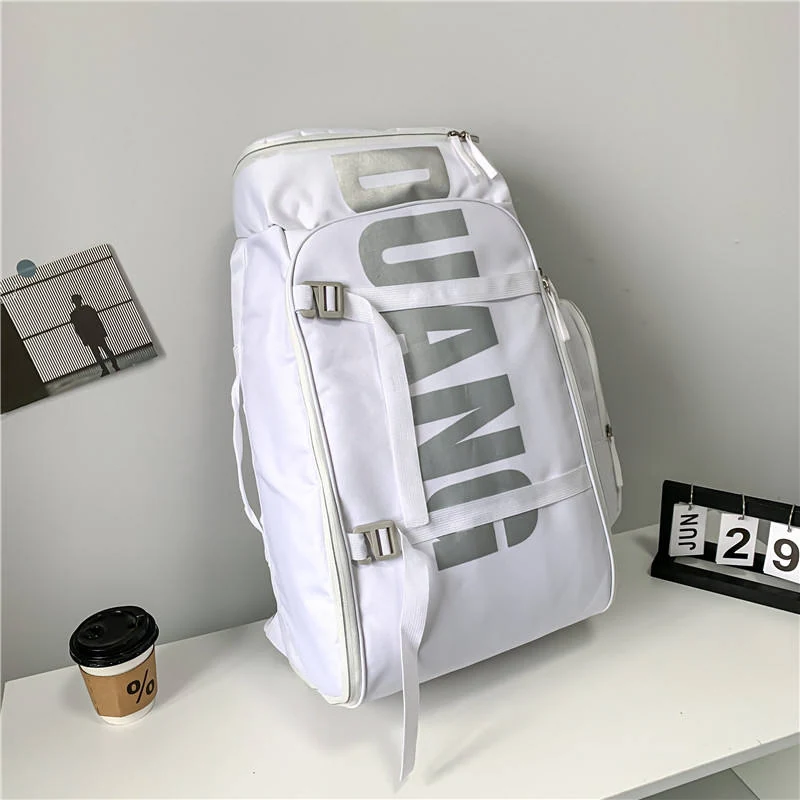 Large-Capacity Student and Travel Backpack White color SKU reference