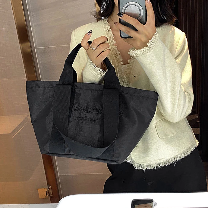Nylon Letter-Embroidery Travel Tote product reference image
