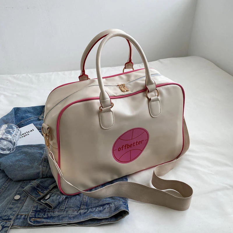 PU Gym and Weekender Duffel with Fold-Flat Storage White color SKU reference