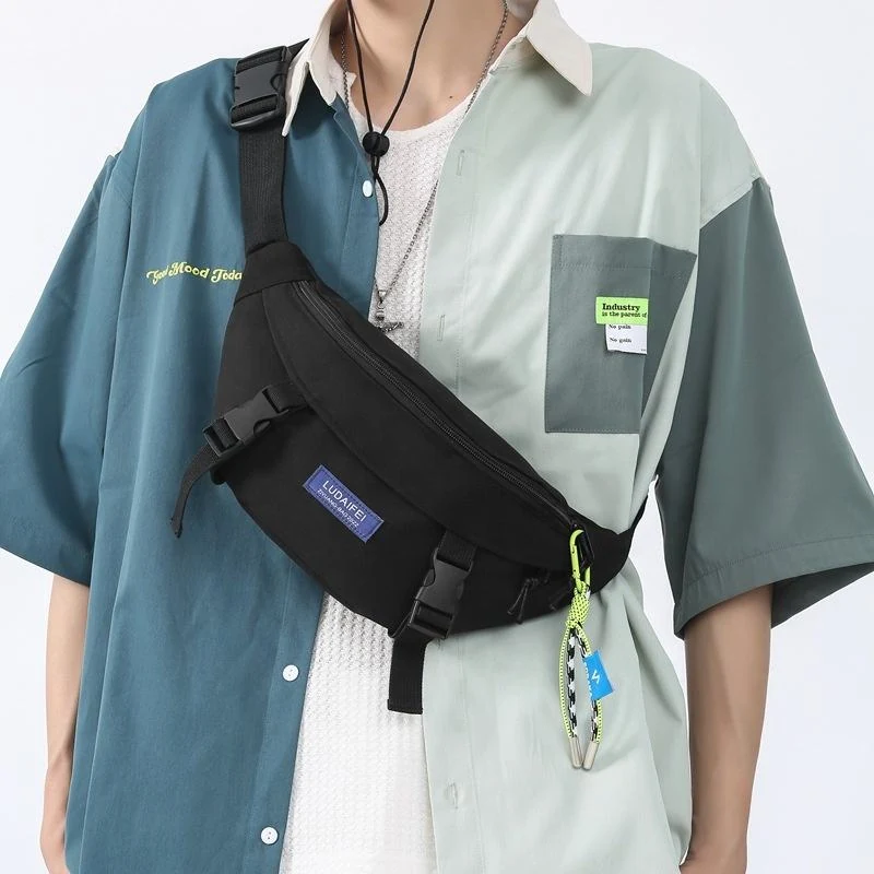 Nylon Chest Bag with Letter Logo Styling product reference image