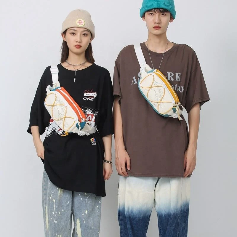 Reflective Drawstring Polyester Chest Bag product reference image