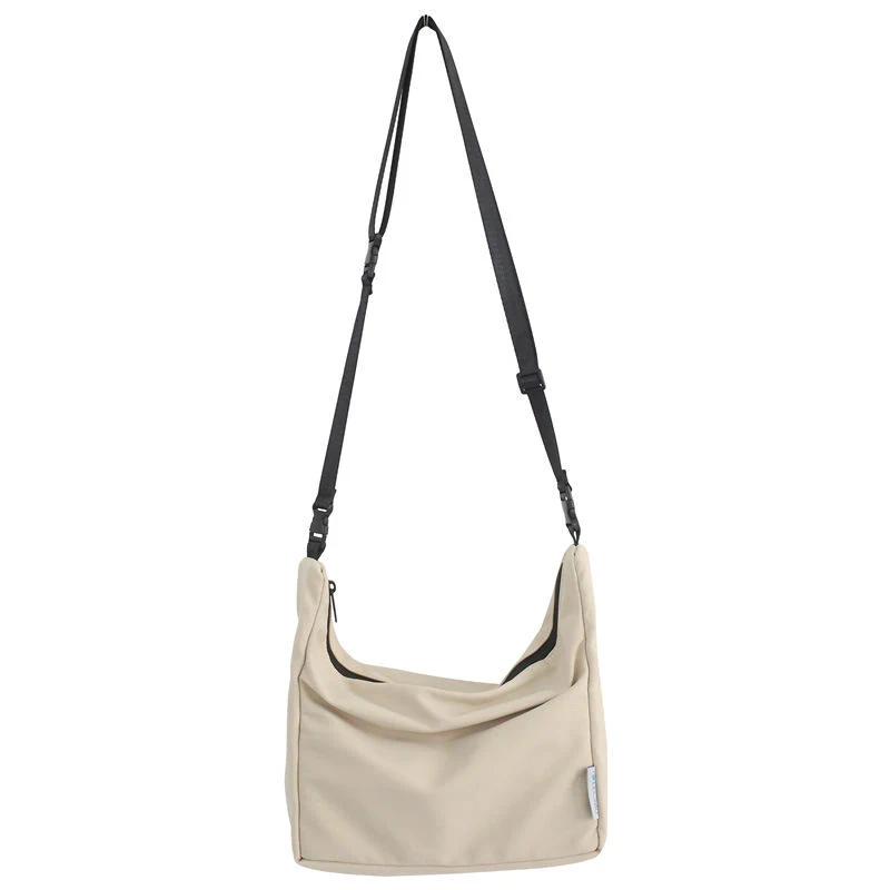 Polyester Shoulder and Crossbody Bag with Five Color Options White color SKU reference