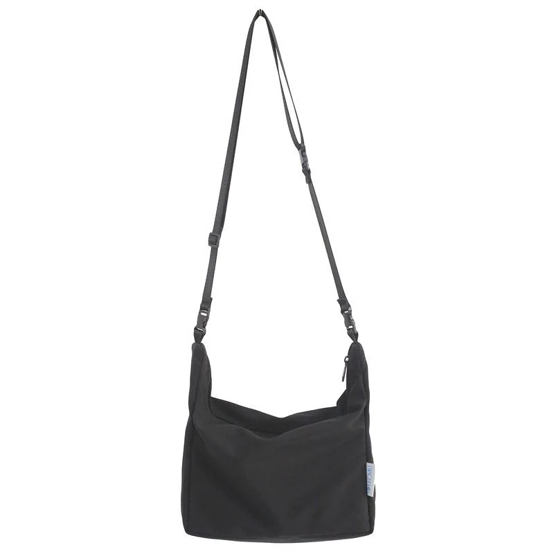 Polyester Shoulder and Crossbody Bag with Five Color Options Black color SKU reference