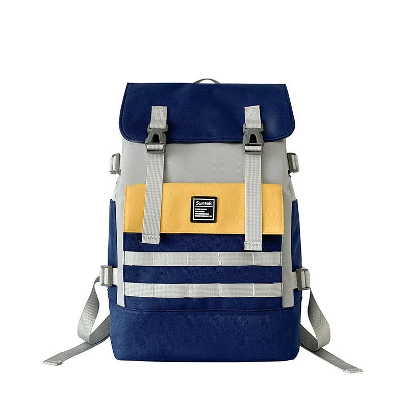 Water-Resistant Nylon Student and Travel Backpack Deep Blue color SKU reference