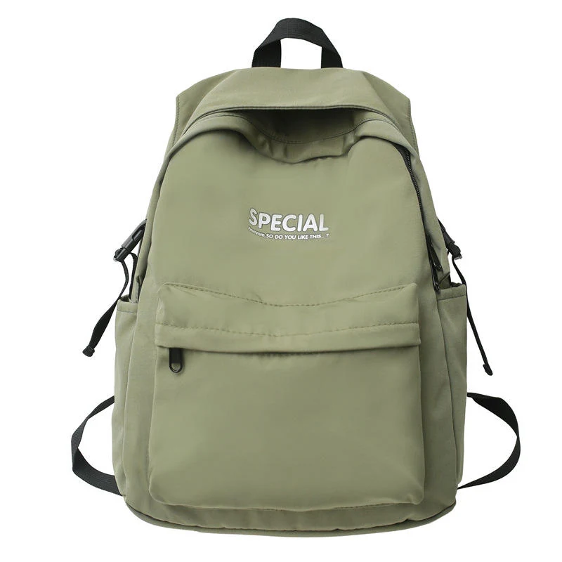 Lightweight Student and Travel Backpack Green color SKU reference