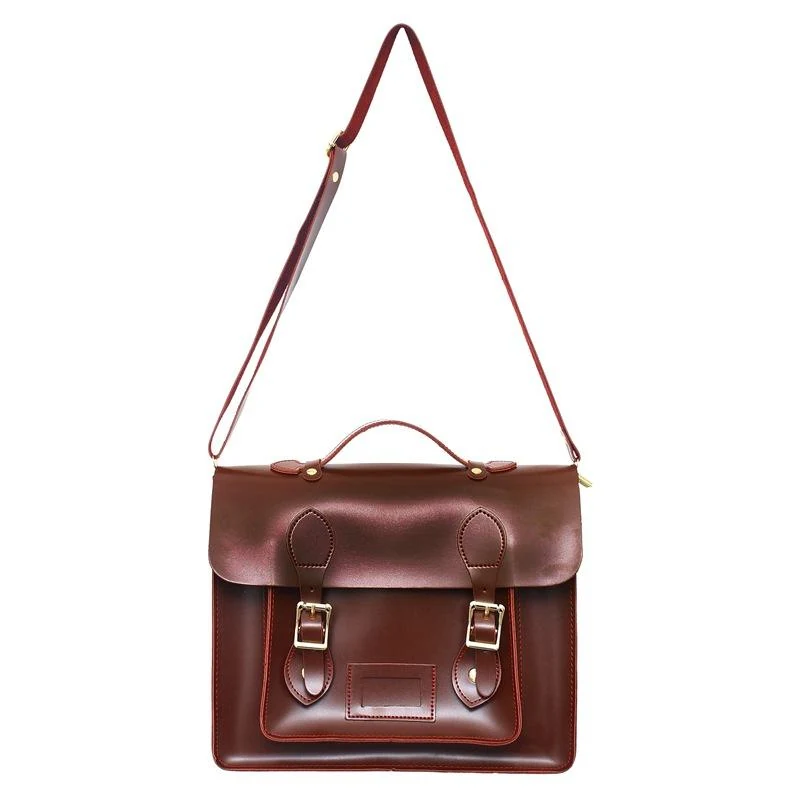 Compact Student Backpack and Crossbody Bag Burgundy color SKU reference
