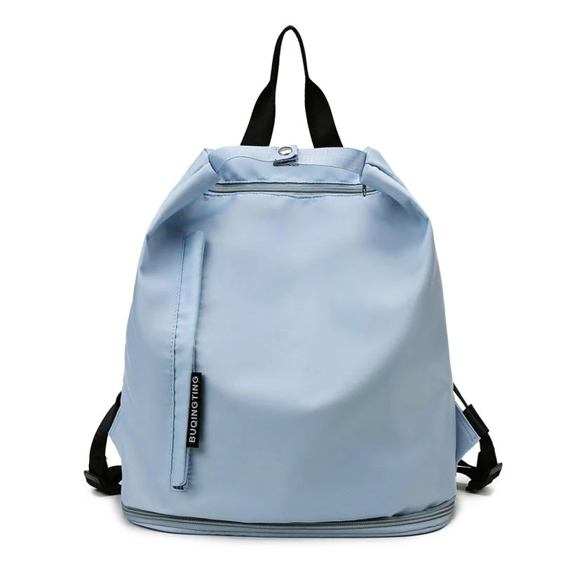 Multi-Use Oxford Travel Backpack with Shoe Compartment Light Blue color SKU reference