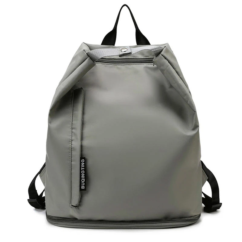 Multi-Use Oxford Travel Backpack with Shoe Compartment Gray color SKU reference