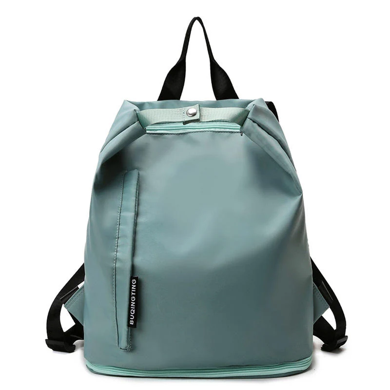 Multi-Use Oxford Travel Backpack with Shoe Compartment Light Green color SKU reference