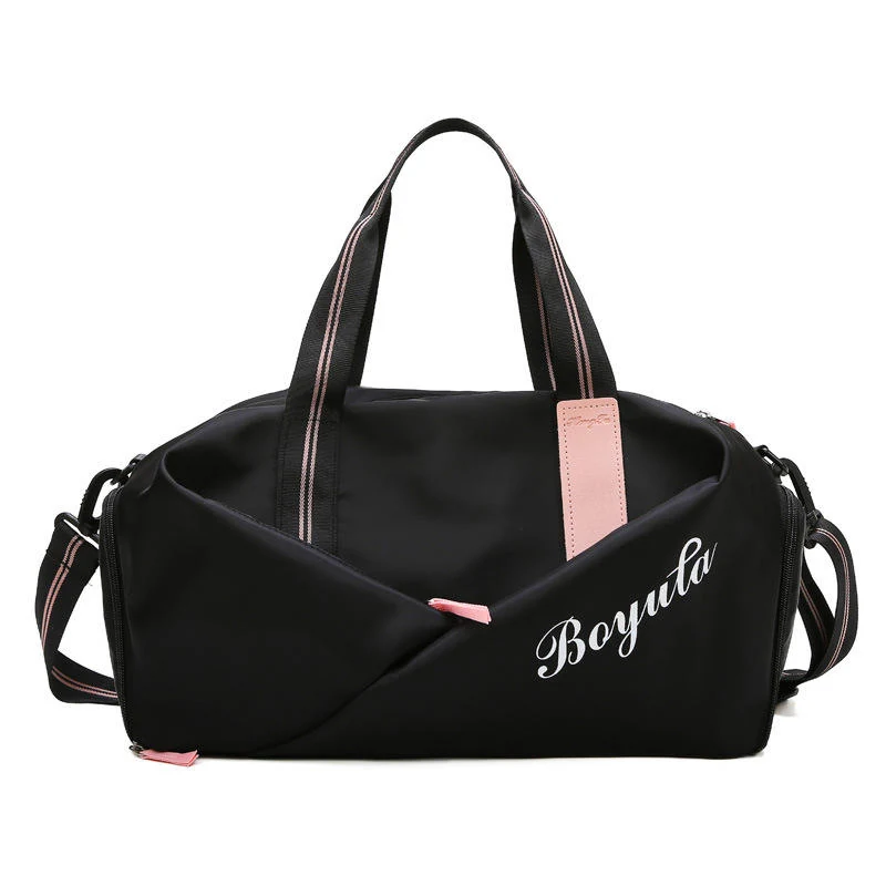 Oxford Weekender Duffel with Wet/Dry & Shoe Storage Black color SKU reference