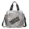 15 L PU Badminton Racket Tote with Crossbody Strap Silver color SKU reference