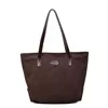 PU Travel & Gym Tote with Anti-Theft Pocket Coffee Brown color SKU reference