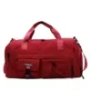 22L Polyester Gym Duffel with Shoe & Wet/Dry Storage Burgundy color SKU reference