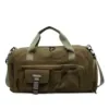 22L Polyester Gym Duffel with Shoe & Wet/Dry Storage Green color SKU reference