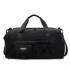 22L Polyester Gym Duffel with Shoe & Wet/Dry Storage Black color SKU reference