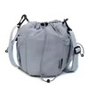4 L Nylon Drawstring Mini Shoulder Bag Blue color SKU reference