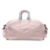Nylon Travel Duffel with Shoe Compartment Pink color SKU reference
