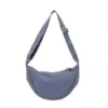 Nylon Crescent Crossbody Bag with Adjustable Strap Indigo color SKU reference