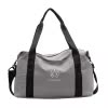 Lightweight Nylon Travel Duffel with Wet/Dry Storage Gray color SKU reference