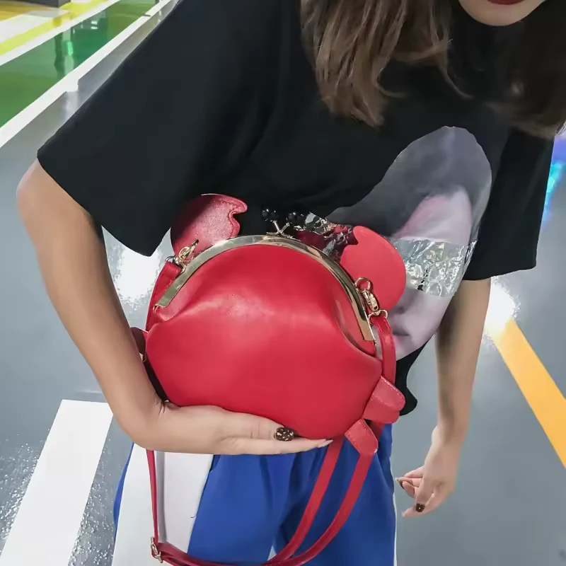Crab-Shape PU Crossbody Purse product reference image