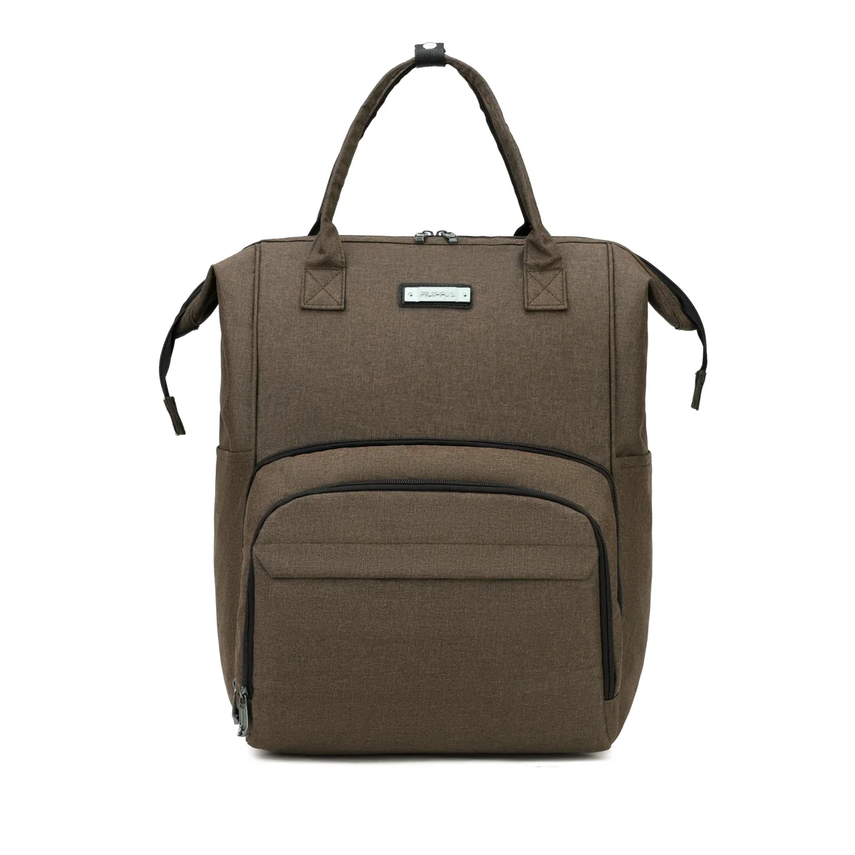 Wheeled Travel Backpack with Removable Quiet Wheels Brown · backpack setup SKU overview reference